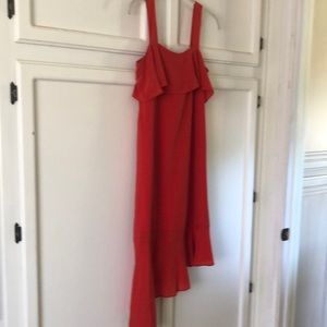 Ruffled High Low Hem Sundress